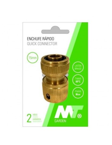CONECTOR RAPIDO LATON PARA MANGUERA 15MM