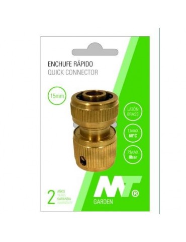 CONECTOR RAPIDO LATON PARA MANGUERA 19MM