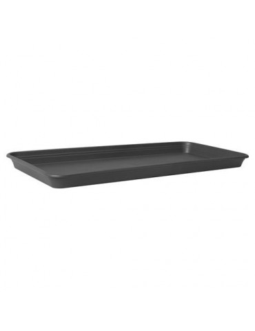 PLATO MACETA BALCON RECTANGULAR ANTRACITA 70CM.