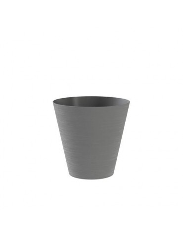 MACETA CON RESERVA DE AGUA 25CM. GRIS  HOOP