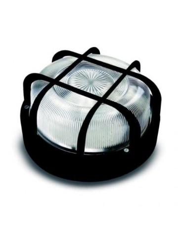 APLIQUE REDONDO E27 100 W. NEGRO 4411G