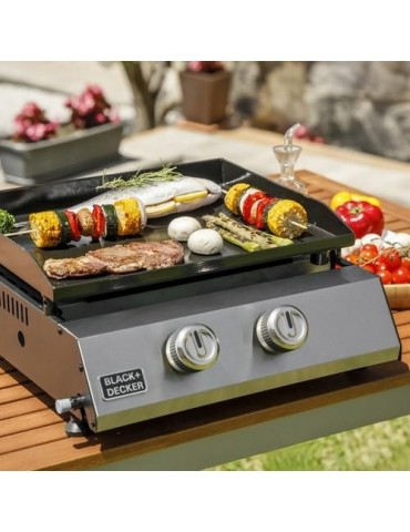 PLANCHA ASAR GAS 2 FUEGOS 4900E BLACK&DECKER