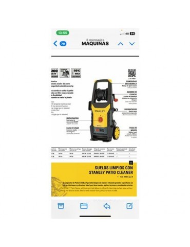 HIDROLIMPIADORA STANLEY 150 BARES SXPW22E