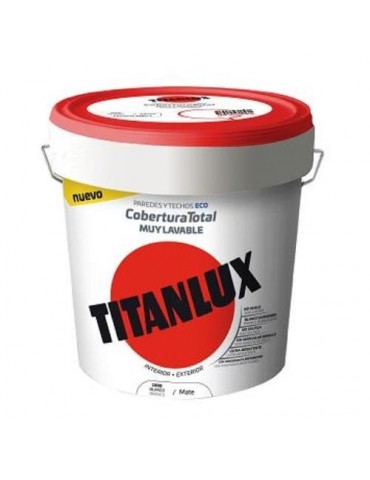 PINTURA PLASTICA COBERTURA TOTAL BLANCO MATE 4L.