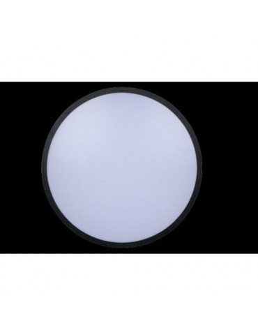 PLAFON HYDRA REDONDO SUPERF MARCO NEGRO 3600LM