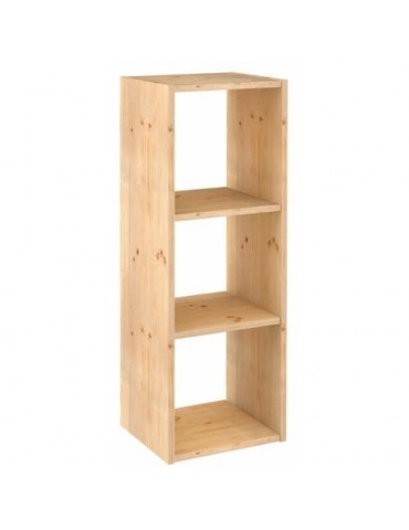 ESTANTERIA MODULAR 3 CUBOS DINAMIC PINO MACIZO