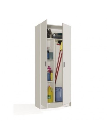 ARMARIO MULTIUSOS 2 PUERTAS BLANCO 180X73X37 7142O