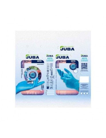 CAJA 10 GUANTES DESECHABLE NITRILO SIN POLVO T 10