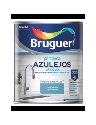 ESMALTE AZULEJOS AGUA SATINADO GRIS GRANITO 750ML
