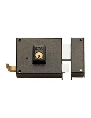 CERRADURA SOBREPONER 125-A PINTADA 120 IZDA.PERFIL