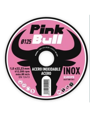 DISCO CORTE EXTRAF. INOX. PINK BULL 125 MM. PB1251