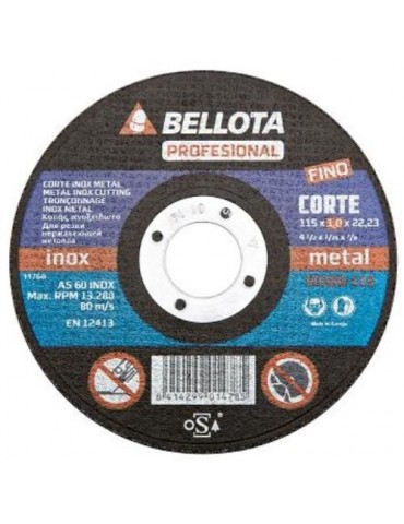DISCO CORTE INOXIDABLE PROFESIONAL 1 MM. 50300-115