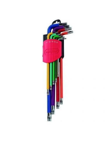 JUEGO LLAVES TORX COLOR XL 9 PIEZAS T10-T50