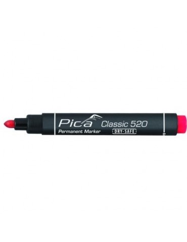 MARCADOR PERMANENTE PICA TIPO BALA ROJO