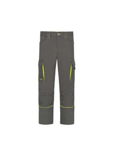 PANTALON STRETCH CON VIVOS FLUOR GRIS L9000 T-44