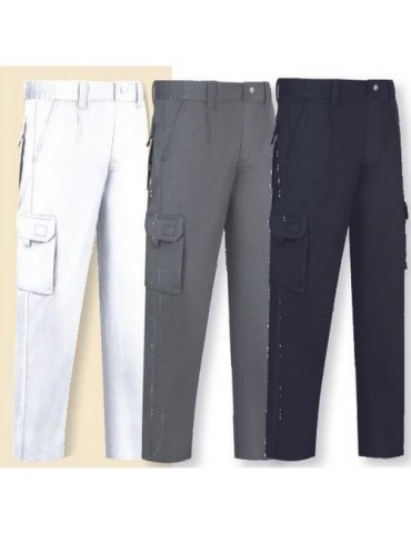 PANTALON STRETCH MULTIBOLSILLOS L9000 GRIS T-46