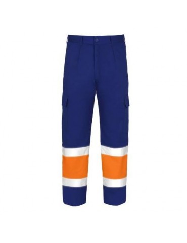 PANTALON ALTA VISIBILIDAD TERGAL NJA./AZUL T-42