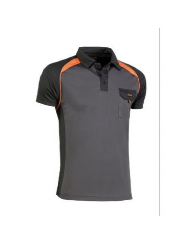 POLO COOL WAY NEGRO/NARANJA 964 S