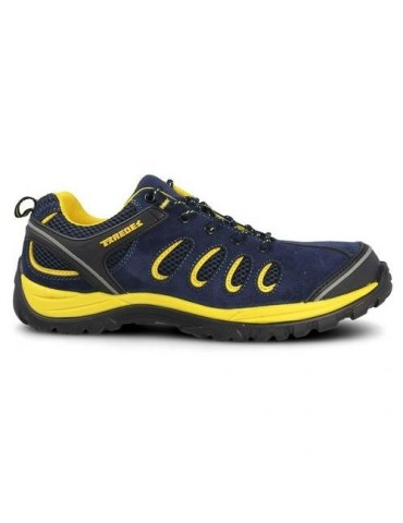 ZAPATO SEGURIDAD RADIO AZUL MARINO AMARILLO T.36