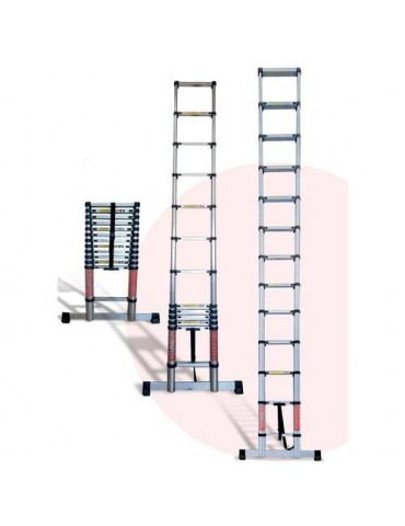 ESCALERA TELESCOPICA PLEGABLE 9 PELDAÑOS