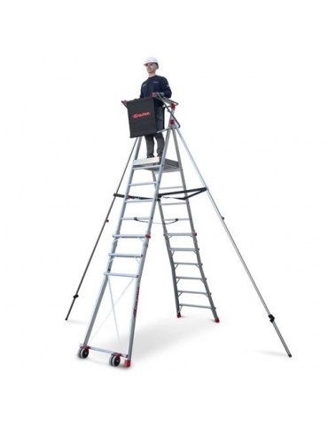ESCALERA C/ PLATAFORMA Y 6 PELDAÑOS Y ESTABIL PLS6