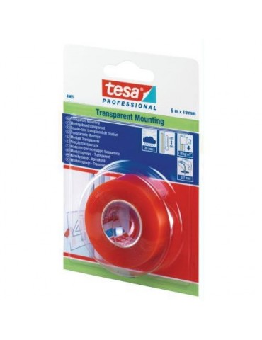 CINTA MONTAJE TRANSP.PREMIUM 5MX19MM.BLISTER 66965