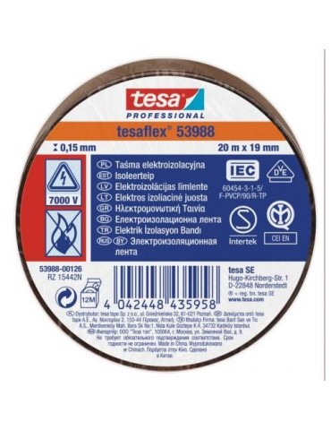 CINTA AISLANTE 20X19 MARRON    53988-126