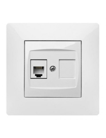 TOMA TELEFONO RJ-11 BLANCO 9137