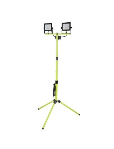 PROYECTOR LED DOBLE TRIPODE ECO NEGRO 2400LM 2X30W