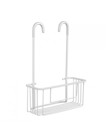 CESTILLO C/COLGADOR GRIFO ALUMINIO ARTIC BLANCO