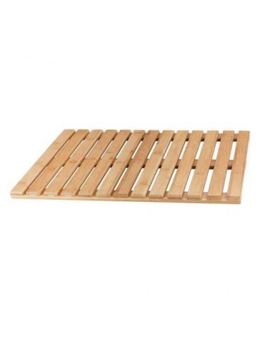 REJILLA PARA DUCHA RECTANGULAR BAMBU 60X40CM
