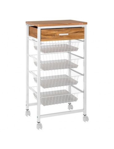 VERDULERO ACERO 4 CESTAS CAJON C/BL 998440 500