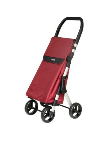 CARRO DE COMPRA 46L MUUVI UP ROJO 4 RUEDAS