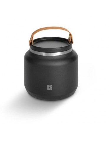 TERMO SOLIDO 700ML NEGRO CON ASA 8366-IN