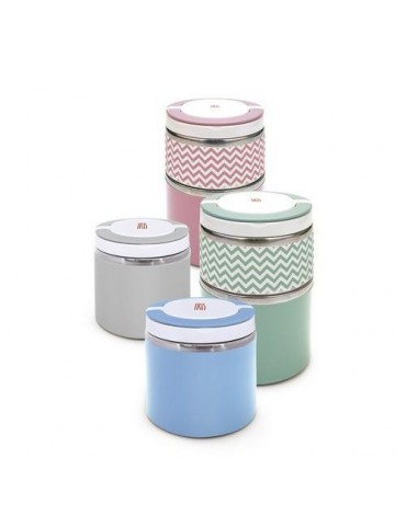 LUNCHBOX DOBLE SURTIDO INOX 0,9L 8344-IS