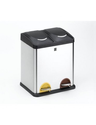 CUBO RECICLAJE 2 COMPART.30L. 2398-I