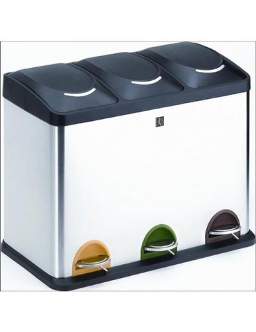 CUBO RECICLAJE 3 COMPARTIMENTOS 45 L. 2399-I
