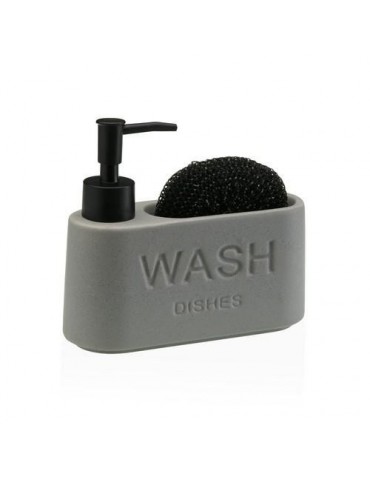 DISPENSADOR ESTROPAJERO GRIS 17.3X6.3X15CM