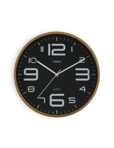 RELOJ PARED NEGRO 30CM  20550217