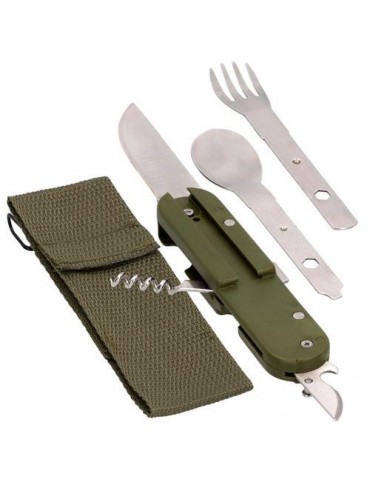 SET CUBIERTOS CAMPING C/ FUNDA CAMPING 52807