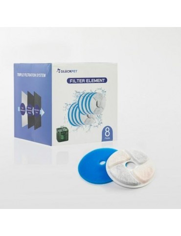 FILTROS PARA FUENTES GATOS TRIPLE CAPA 8UDS