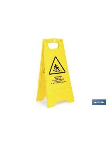 SEÑAL PELIGRO SUELO MOJADO AMARILLO 21201090