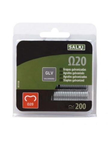 GRAPA CERCADOS OMEGA A20 GALVANIZADA 200 UDS