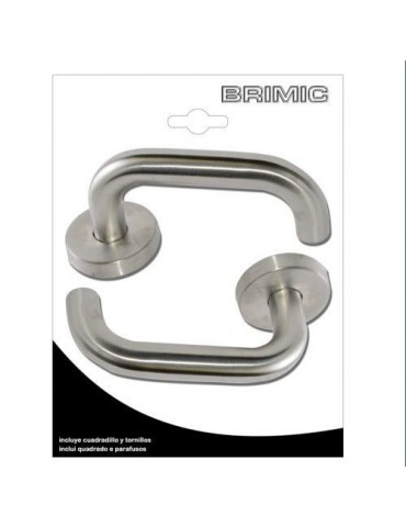 JGO.MANILLA ROSETA TIRADOR "U" INOX (BL.) 17004