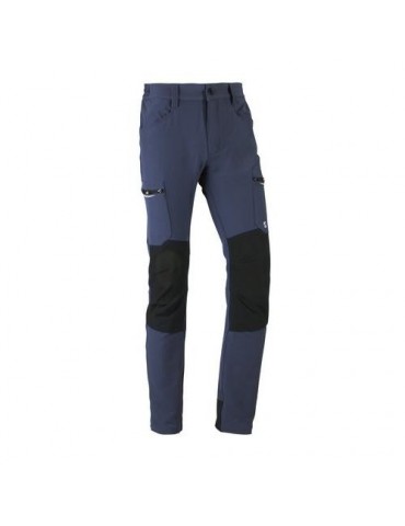 PANTALON STRETCH MULTIBOLSILLOS AZUL/NEGRO T.L
