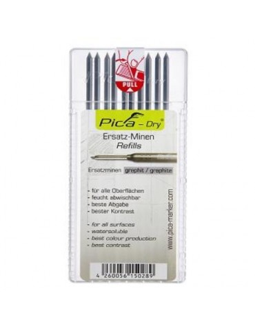 RECAMBIO MINAS PICA-DRY ESTUCHE 10 GRAFITO 4030
