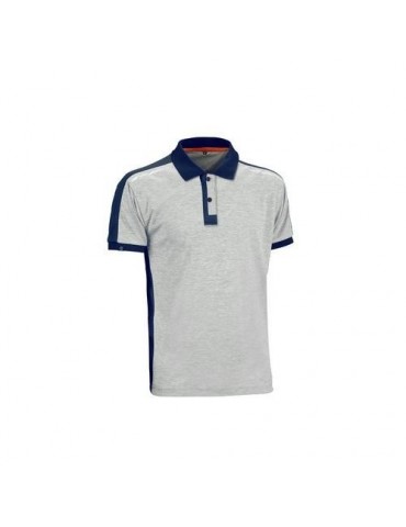 POLO TECNICO M/C ELITE PRO GRIS/AZUL T. 3XL
