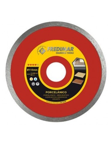 LOTE 2 DISCOS PORCEL.Ø115 CONTINUO CUP-FINO ROJO