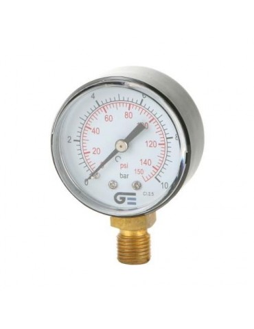 MANOMETRO Ø 53 SALIDA INFERIOR ROSCA M 1/4' BSP