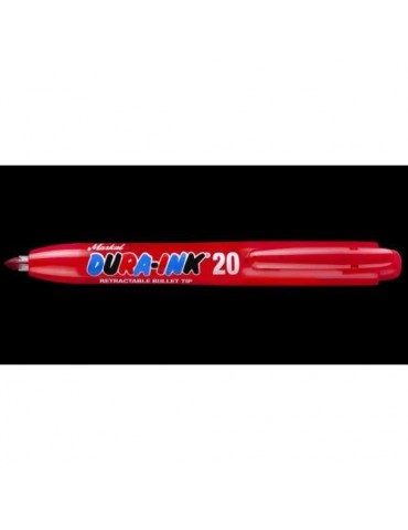 ROTULADOR RETRACTIL DURA-INK 20 ROJO